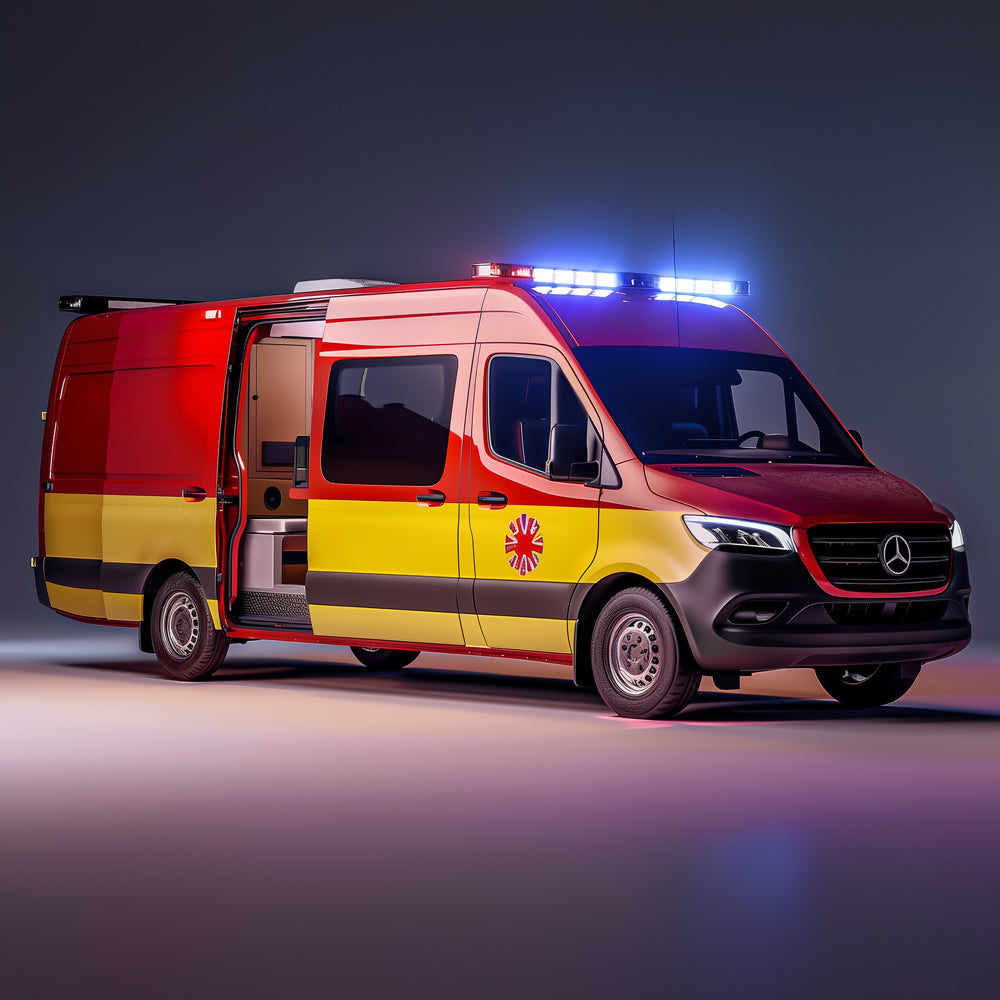 Einsatzfahrzeug mit Batterie Fernüberwachung und Batteriecomputer