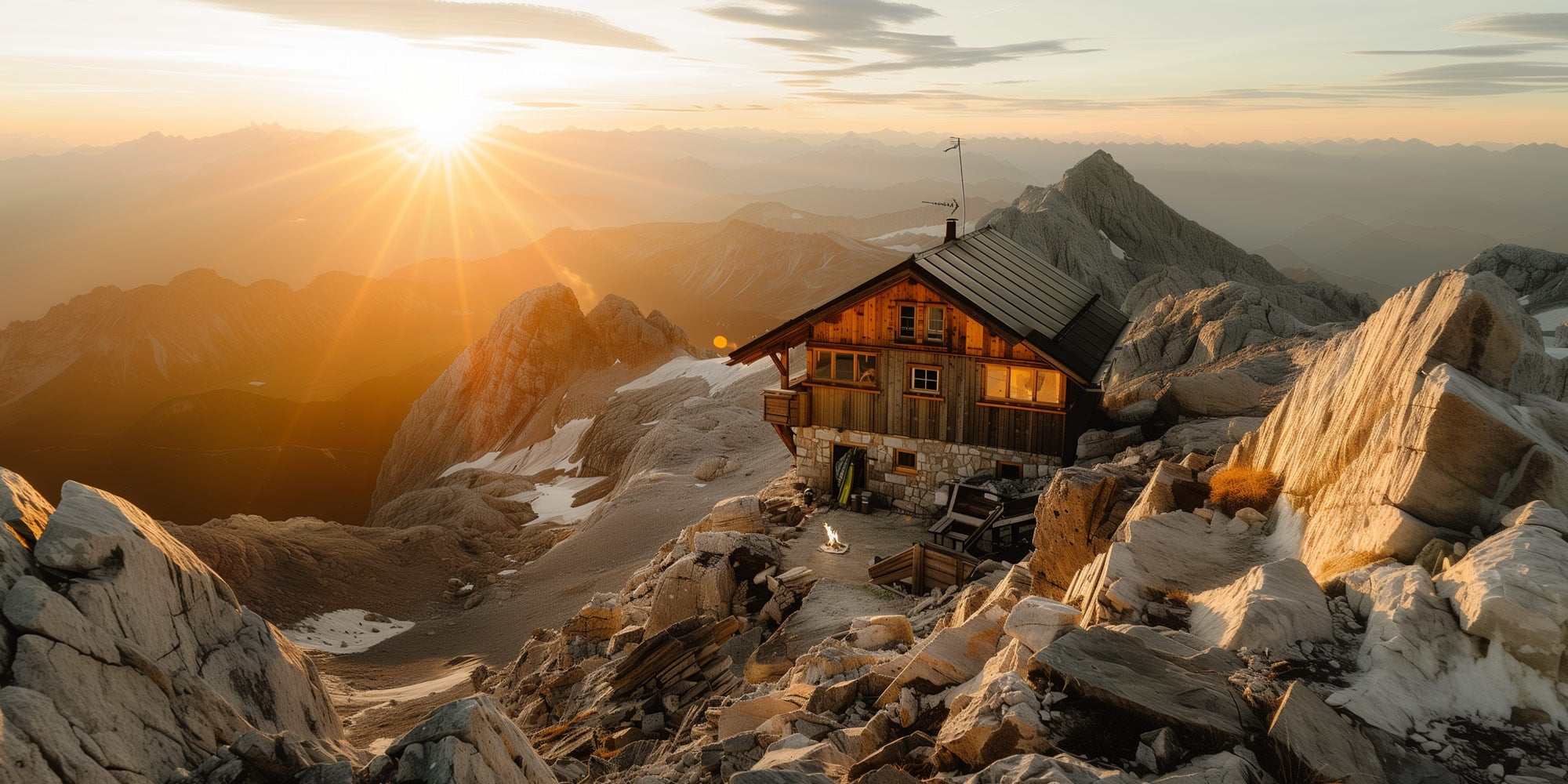 HOOTS Batterieüberwachung in Hochgebirgshütte für die autarke Energieversorgung