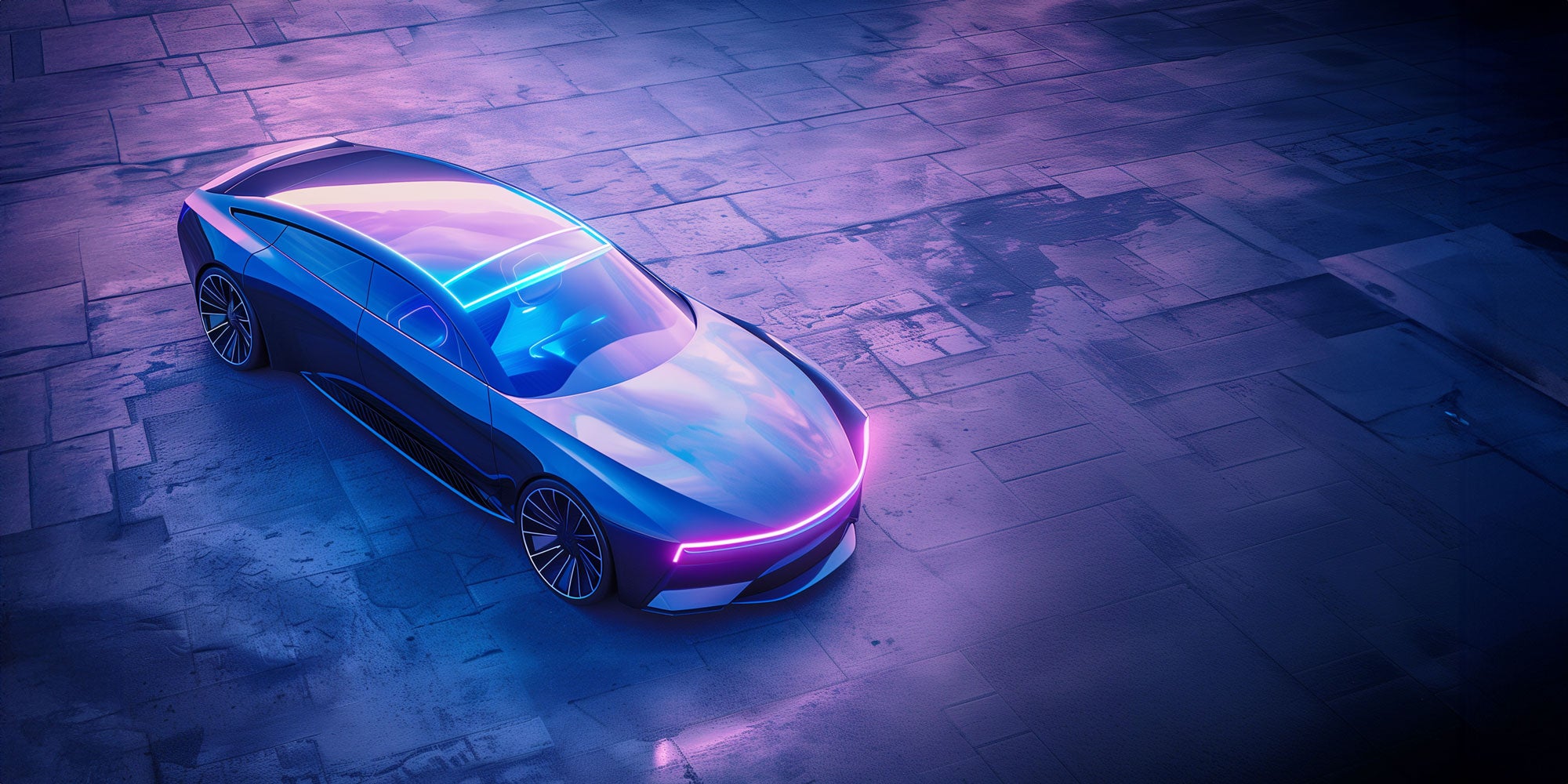 Concept Car mit HOOTS Batteriesensor und WLAN Internetanbindung