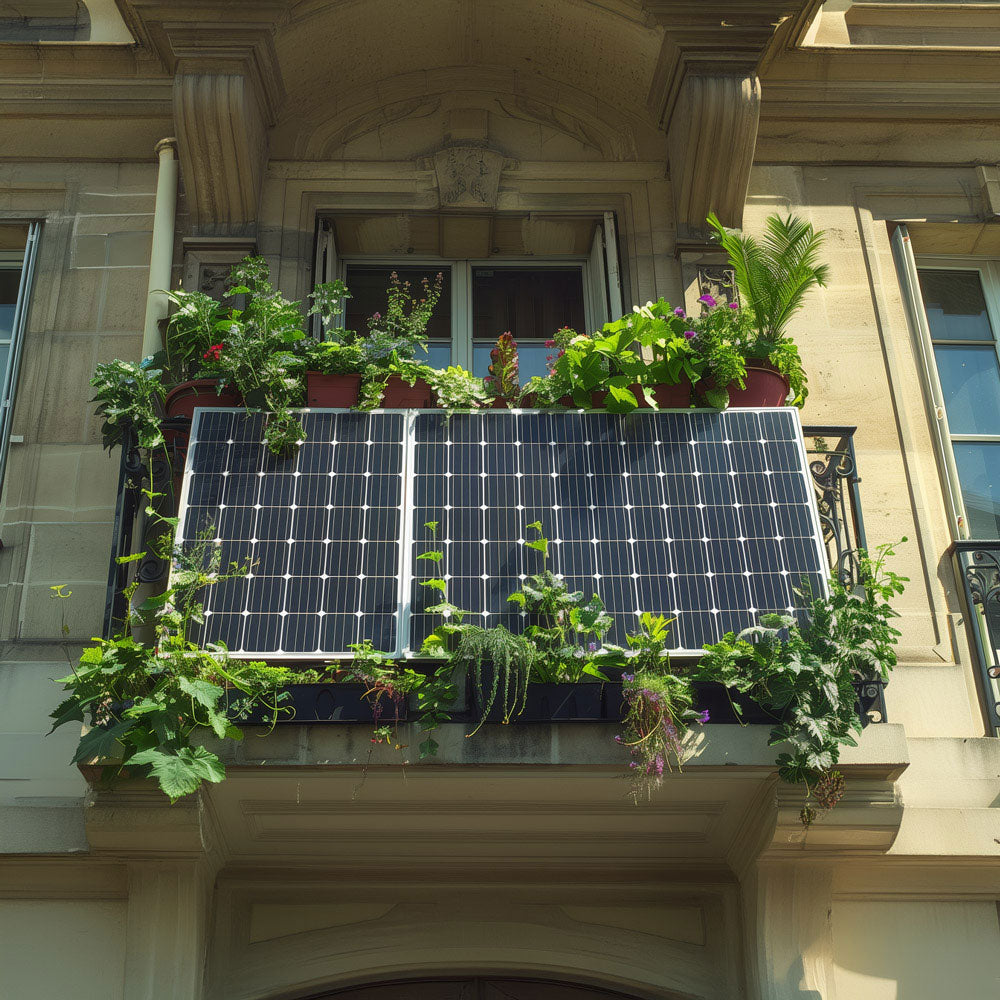 Solar Panel als Fotovoltaik Balkonkraftwerk