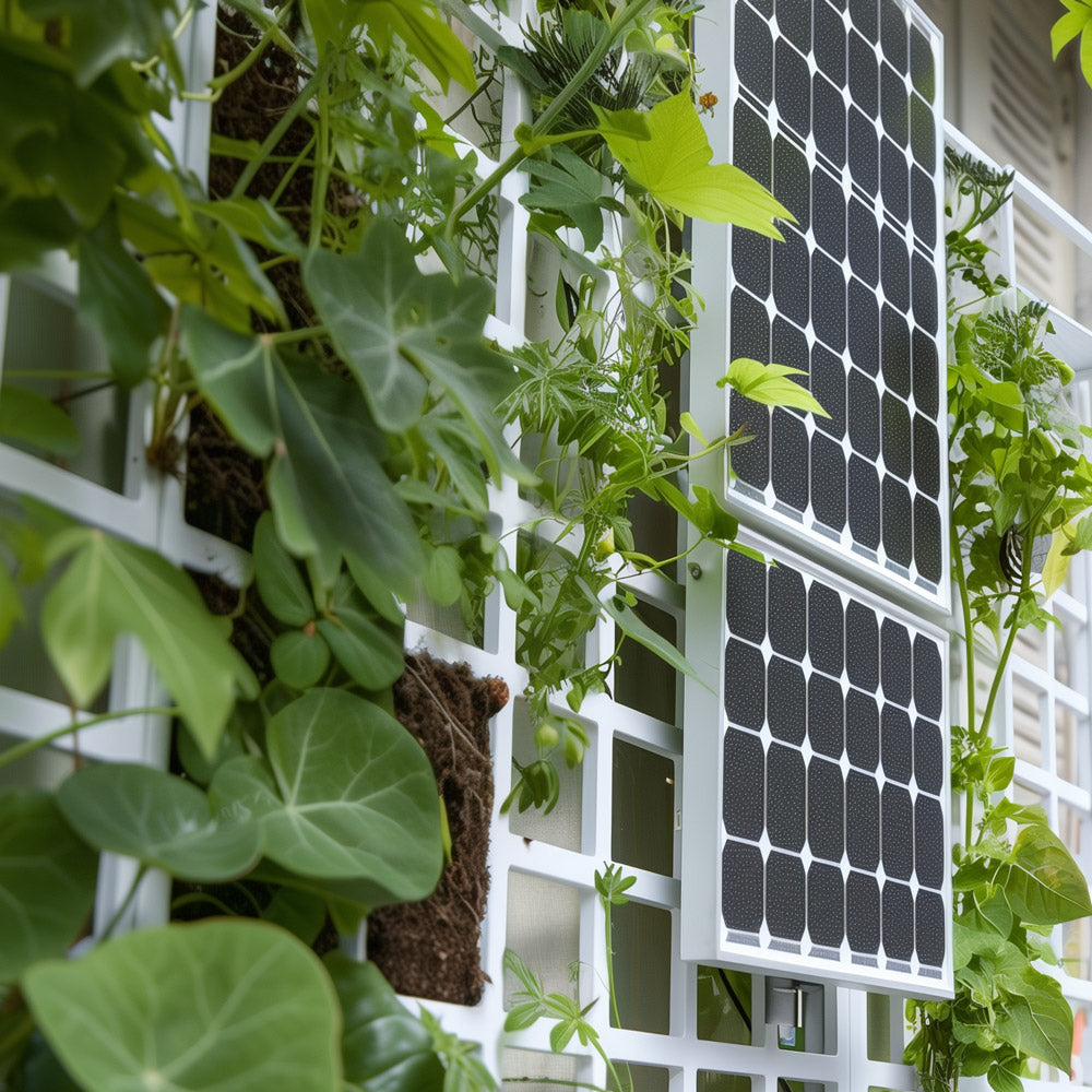 Solar Panel Photovoltaik als Wandmontage