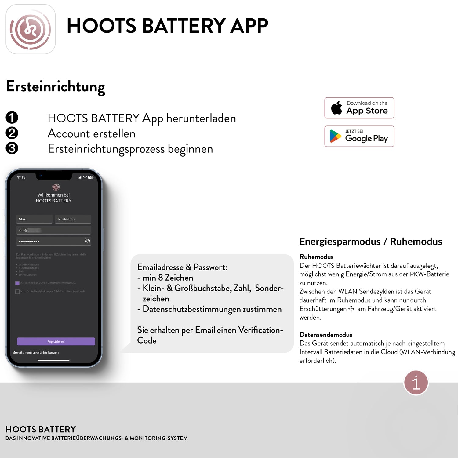 HOOTS BATTERY WiFi battery monitor for remote monitoring